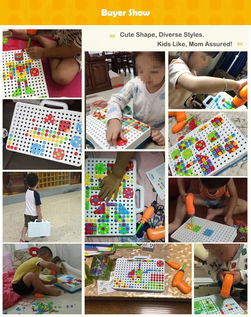 147Pcs Drill Screw 3D Puzzle Toy Set