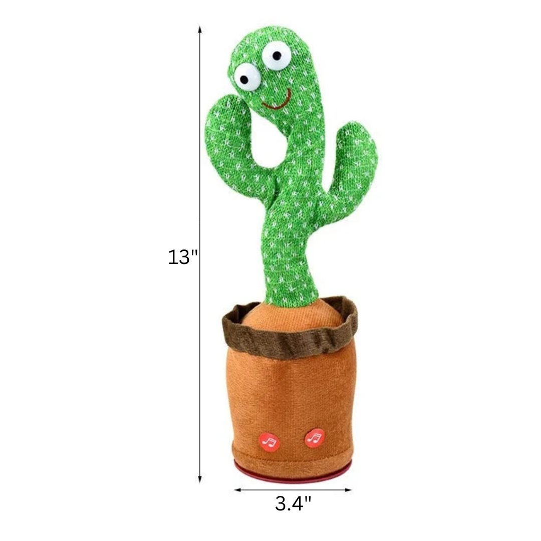 Talking Cactus Toy – Dancing and Singing Interactive Plush