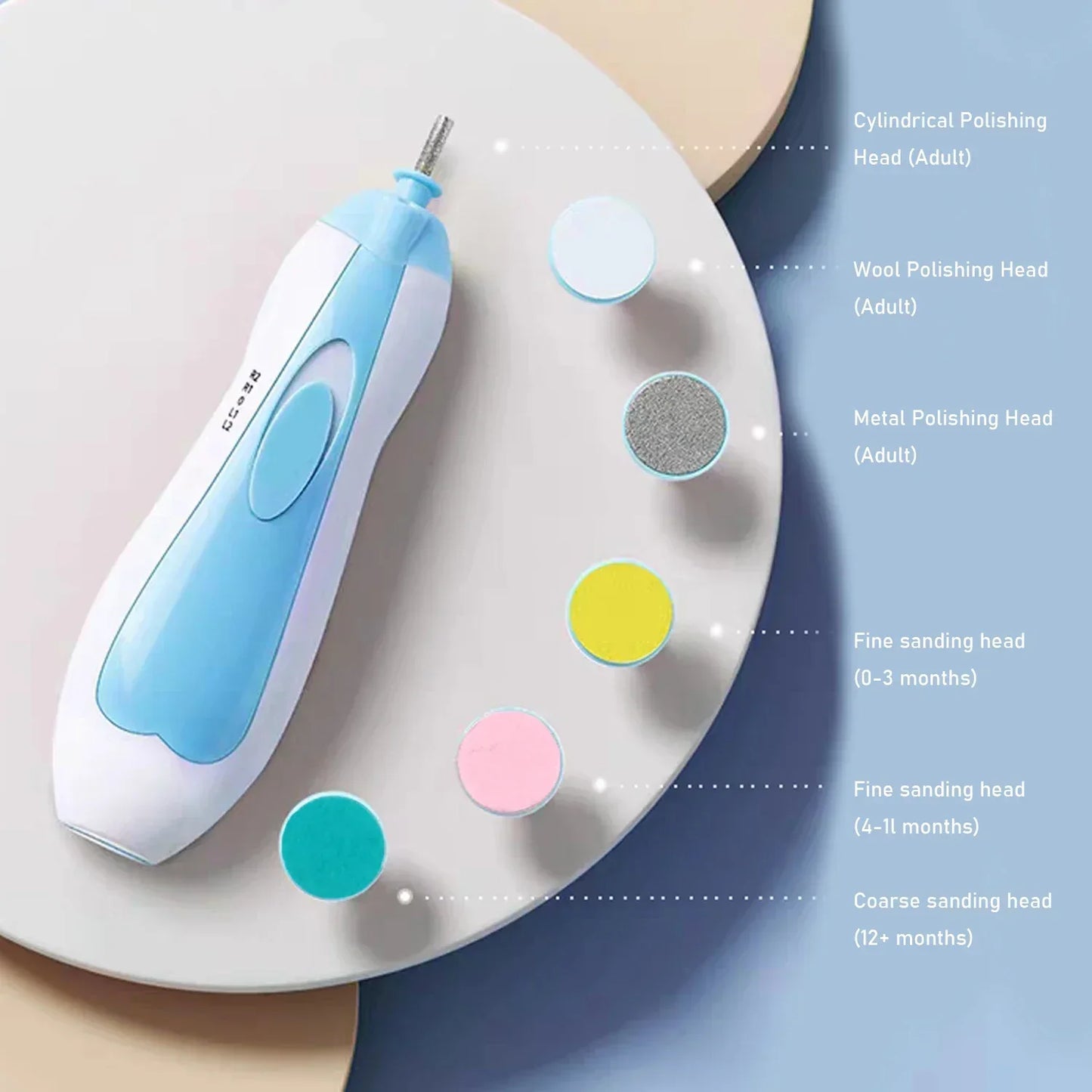Electric Baby Nail File Set – Safe & Gentle Care for Tiny Hands