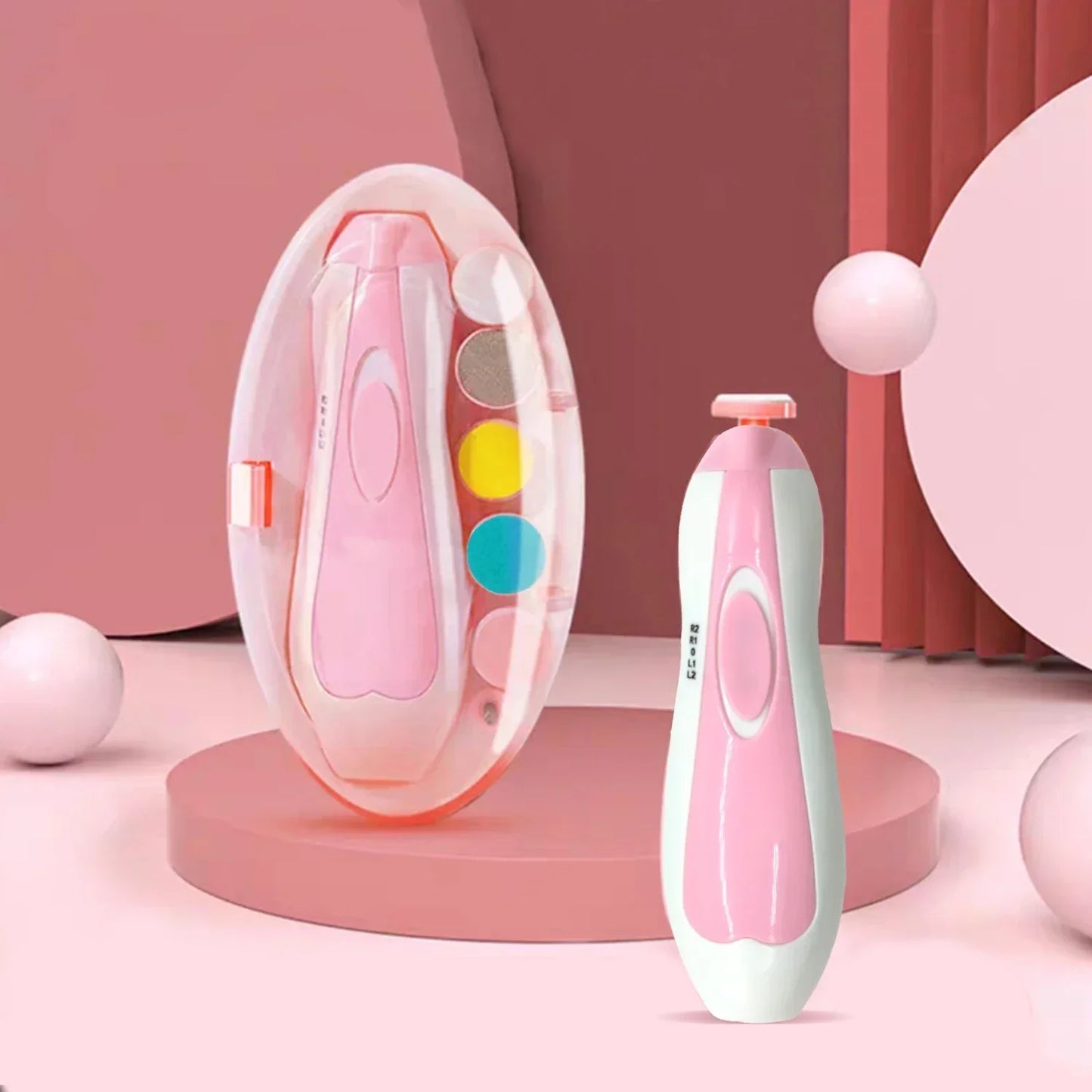 Electric Baby Nail File Set – Safe & Gentle Care for Tiny Hands